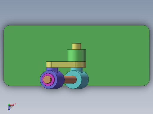 四连杆机构俯视缩略图