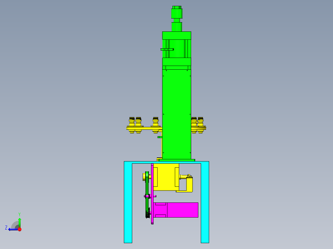 转盘式铆压机构_铆接机构==1567780==40右视图