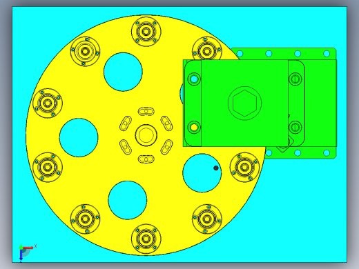 转盘式铆压机构_铆接机构==1567780==40俯视缩略图