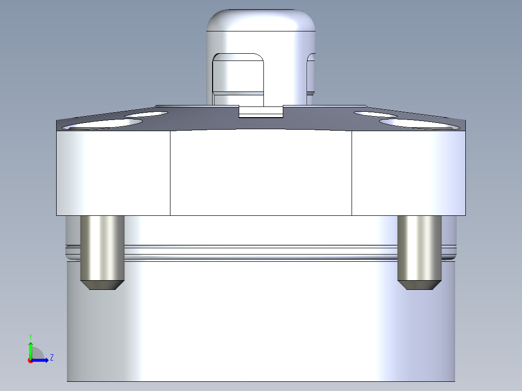 KOSMEKSFK3150-GN多系列多零件图纸模型左视图