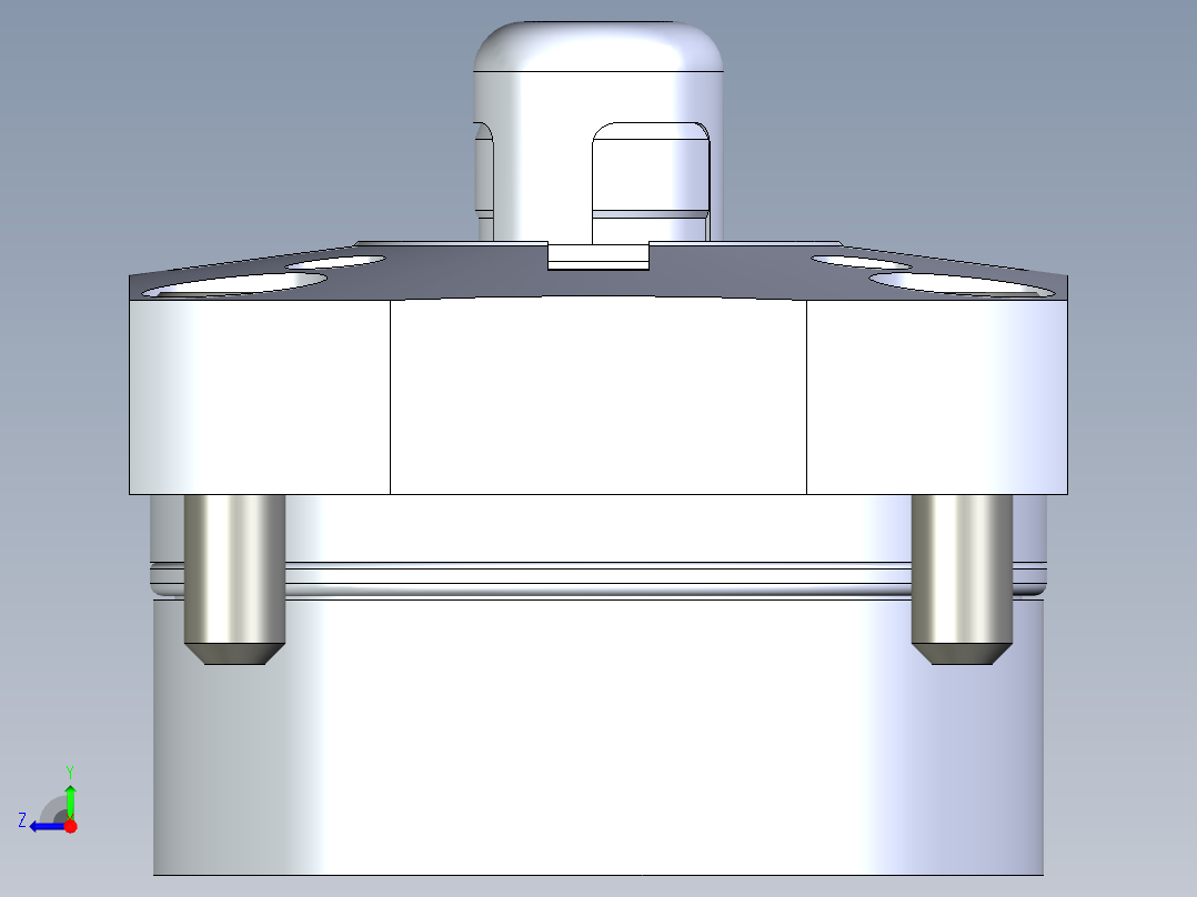 KOSMEKSFK3150-GN多系列多零件图纸模型右视图