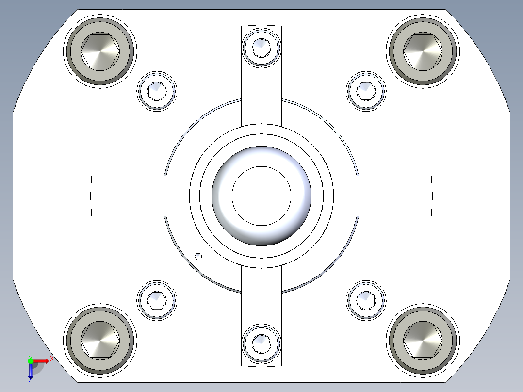 KOSMEKSFK3150-GN多系列多零件图纸模型俯视图