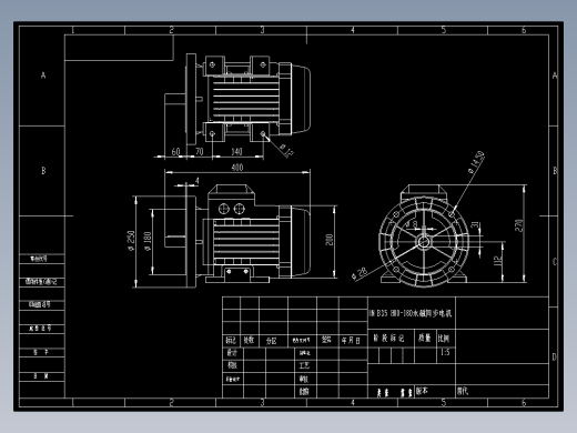 IM B35 H80-180永磁同步电机[TYTB-112M-4-B35]_1
