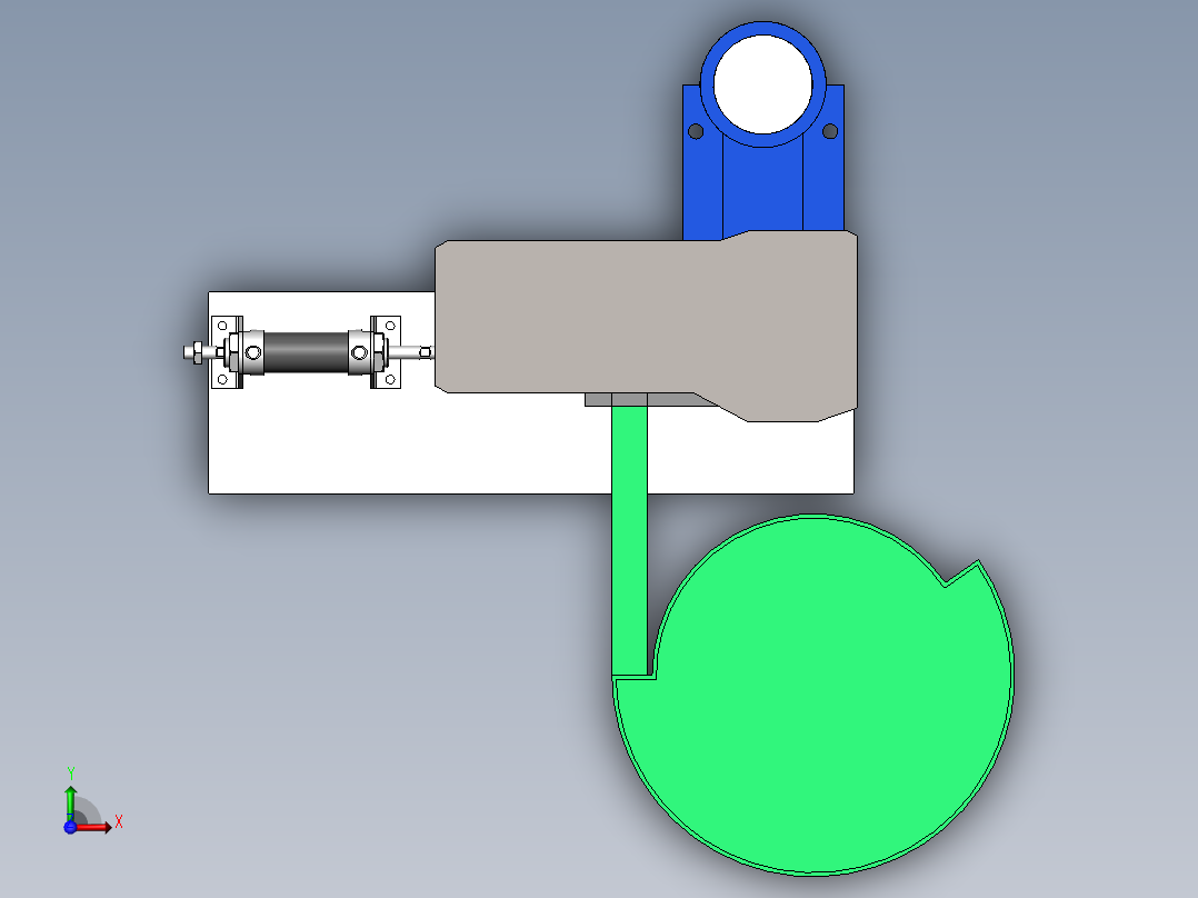 伺服攻丝机SW三维图前视图