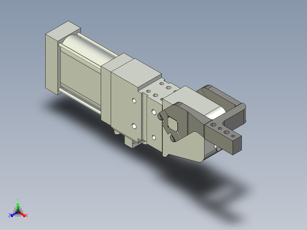 德克斯TUNKERS气缸数模V2 63.1 A12 T12 45~105_GRAD主视图