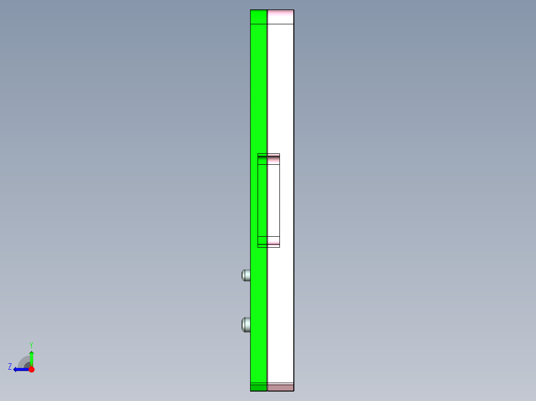UX305-C笔记本CNC工装夹具三维模型-DAMO右视图