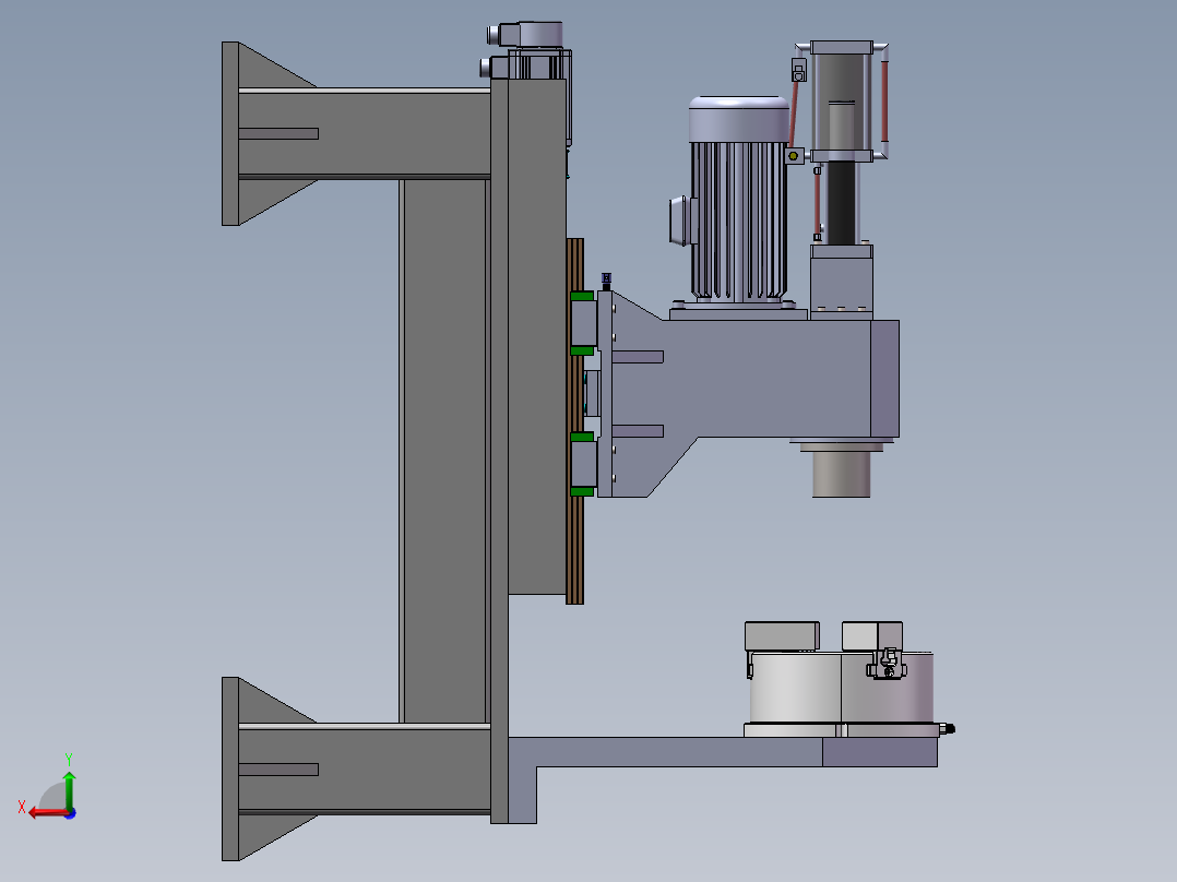 小型卧式车床sw18可编辑后视图