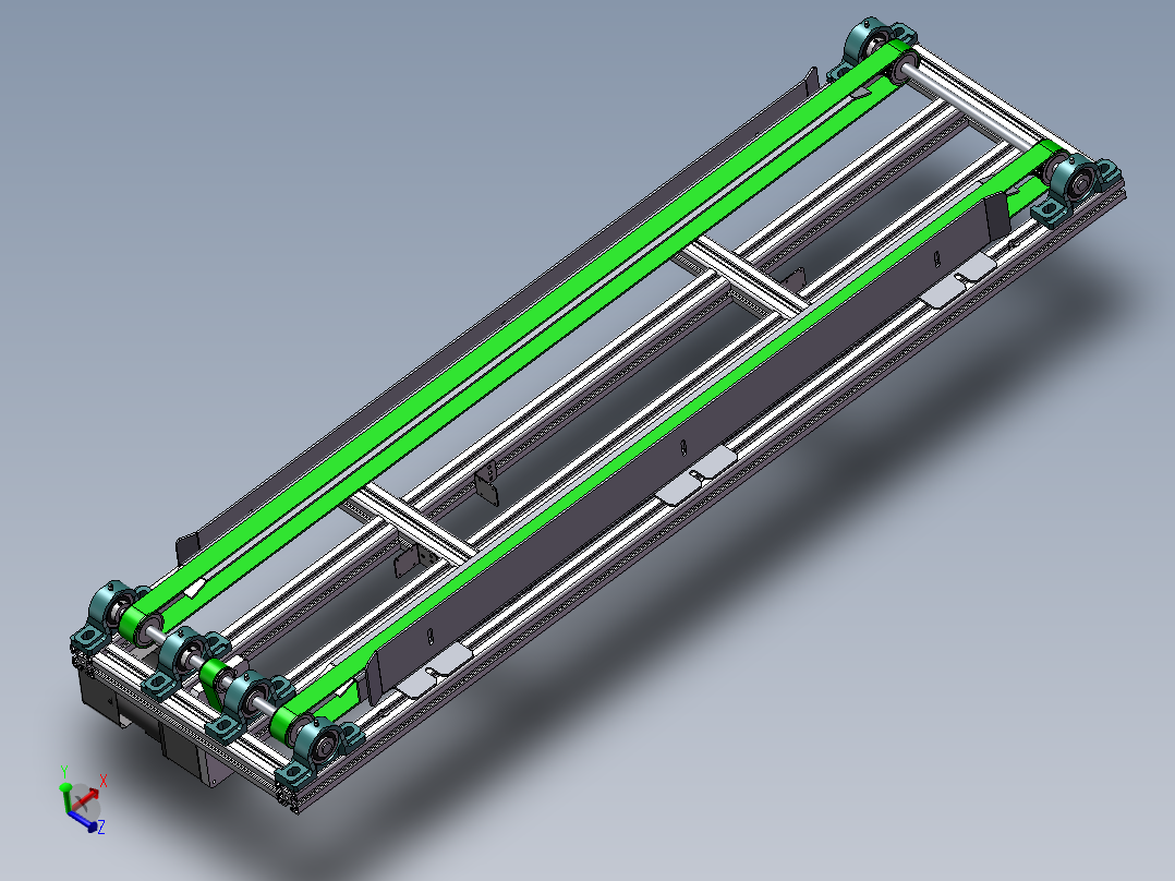 三皮带输送机构