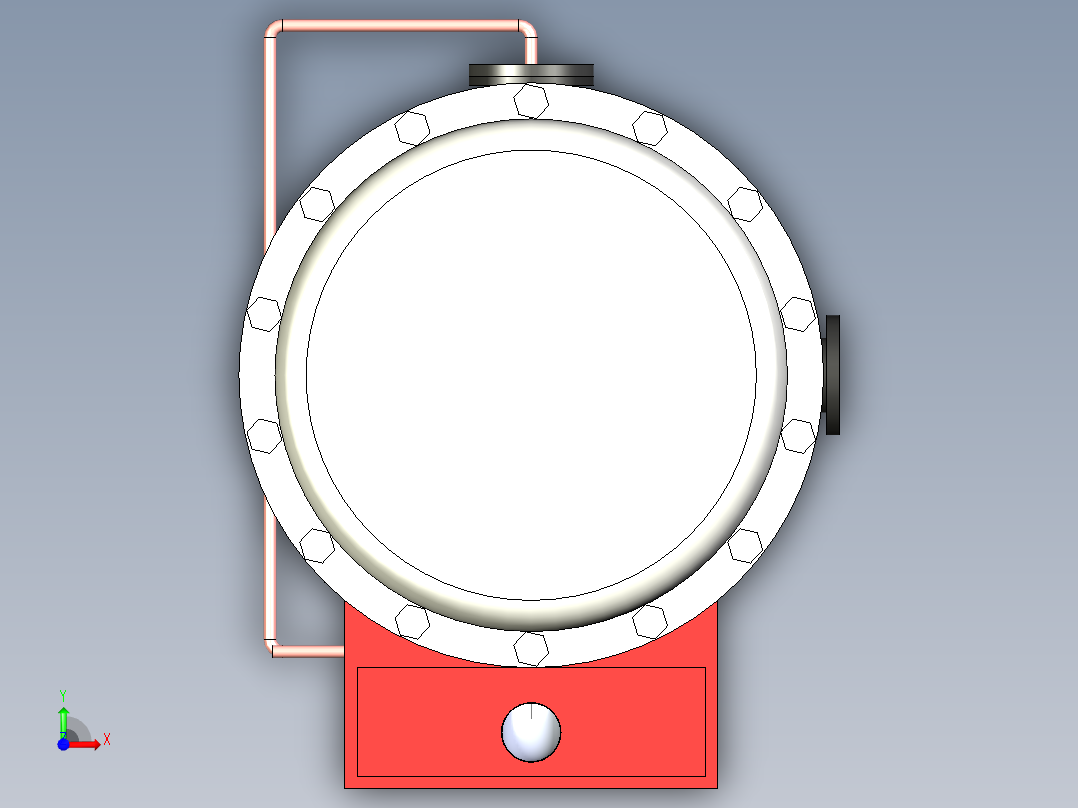 B2004032-生物质碳化炉前视图