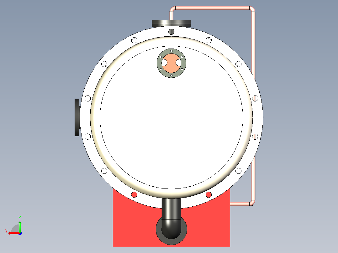 B2004032-生物质碳化炉后视图