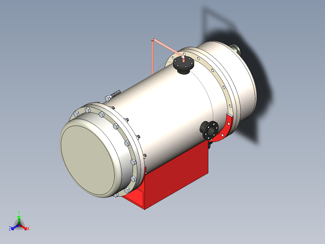 B2004032-生物质碳化炉正等轴测图