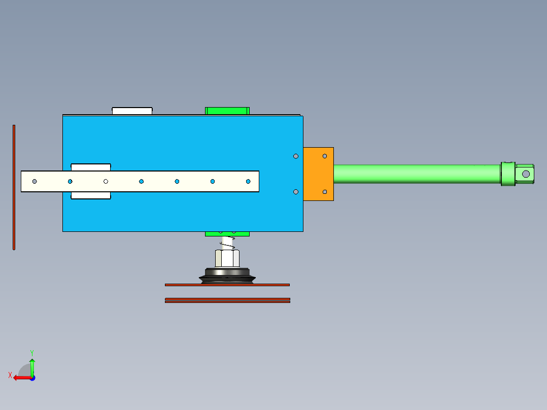 吸附式90度翻转机构后视图