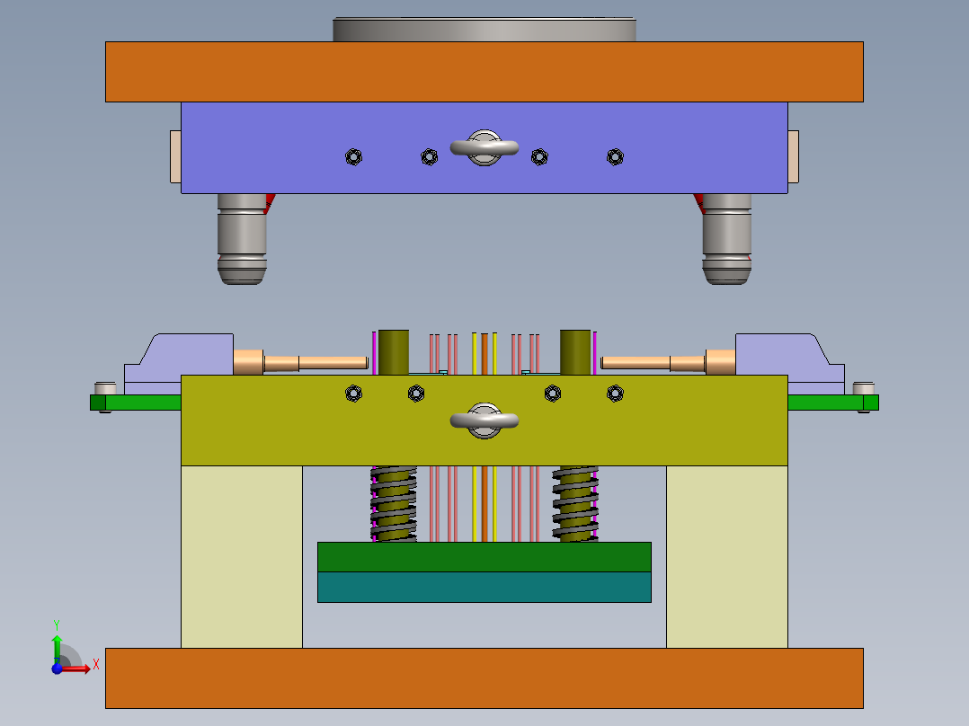 注塑模具、模具(67)前视图
