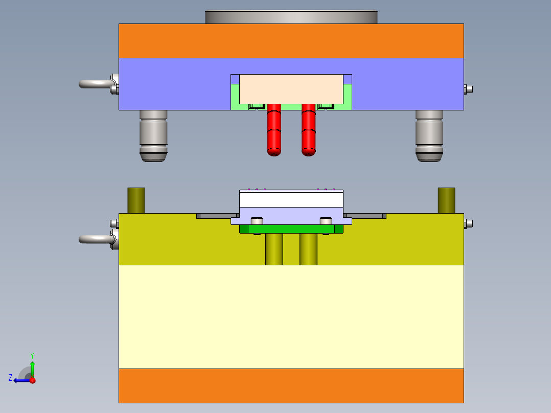 注塑模具、模具(67)右视图