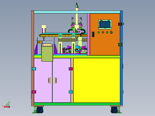 工业包装流水线折盒机后视缩略图
