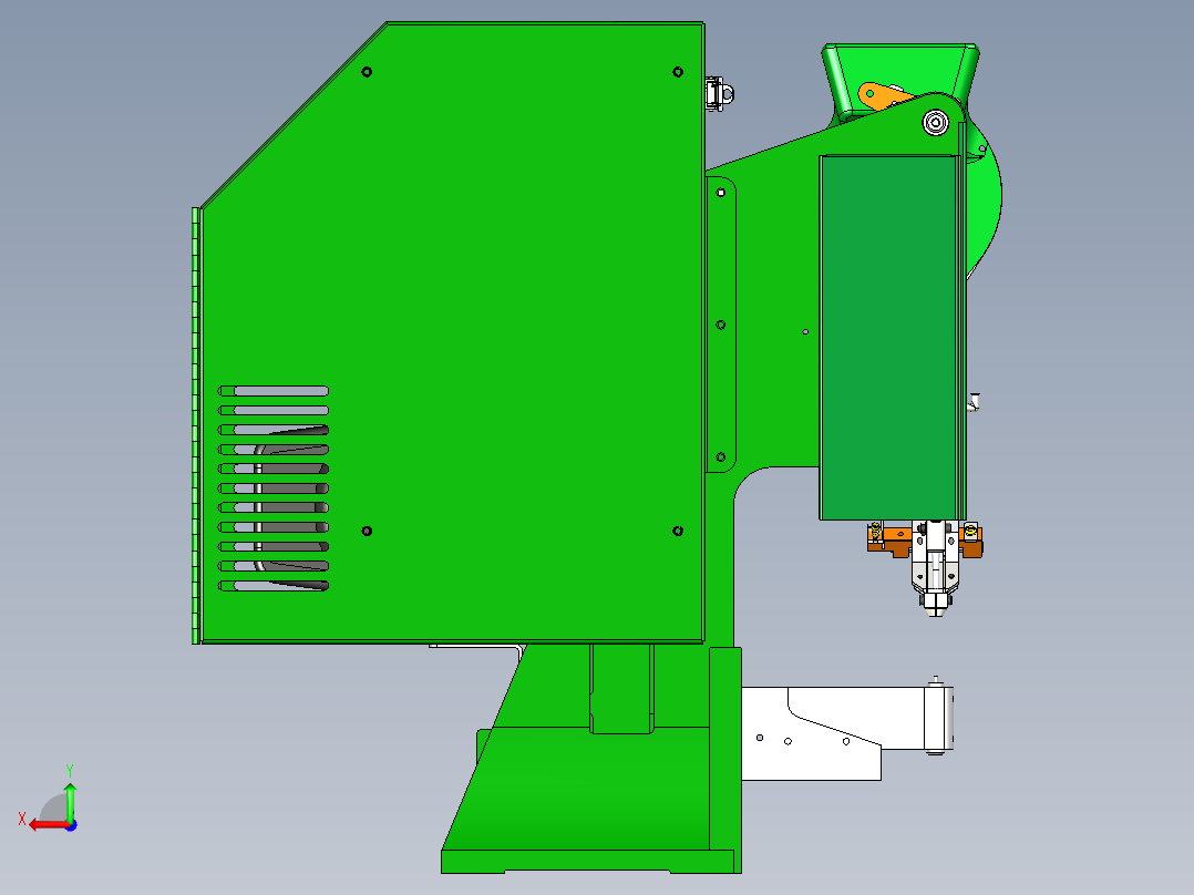 自动铆钉机后视图