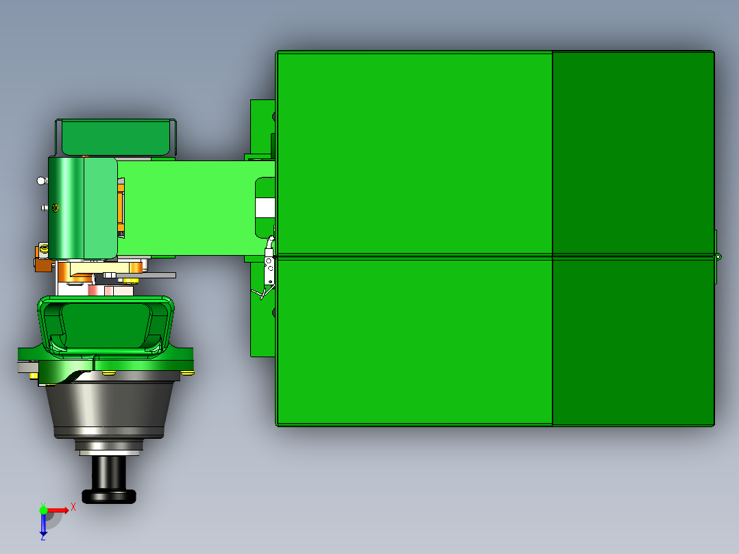 自动铆钉机俯视图