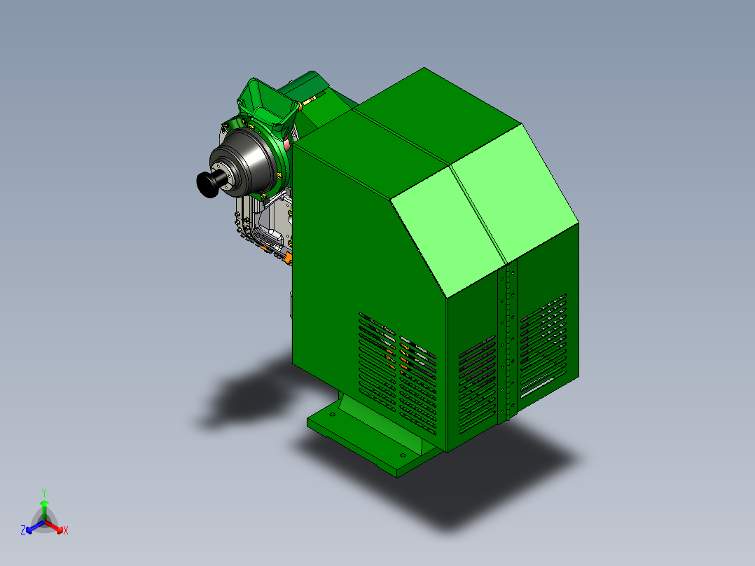 自动铆钉机正等轴测图