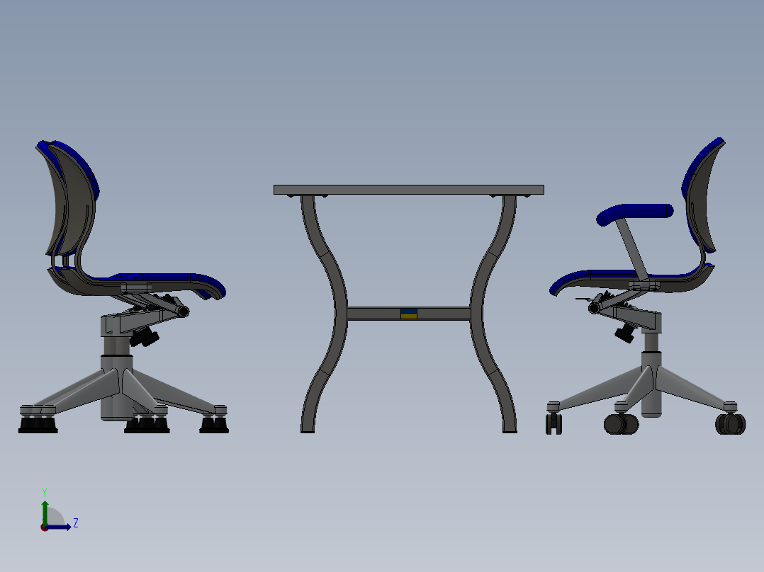 椅子、凳子(14)左视图