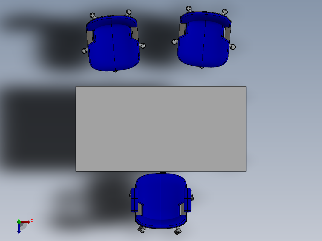 椅子、凳子(14)俯视图