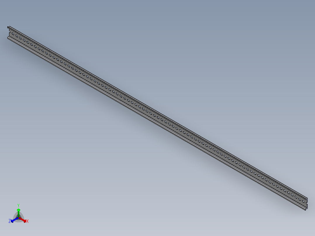 BAA1000PN10（导轨式）正等轴测图