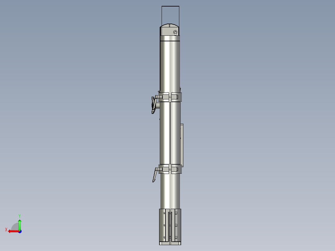 超声波焊接机设计模型后视图