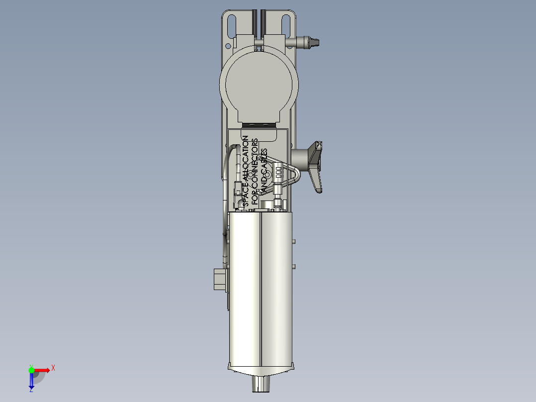 超声波焊接机设计模型俯视图