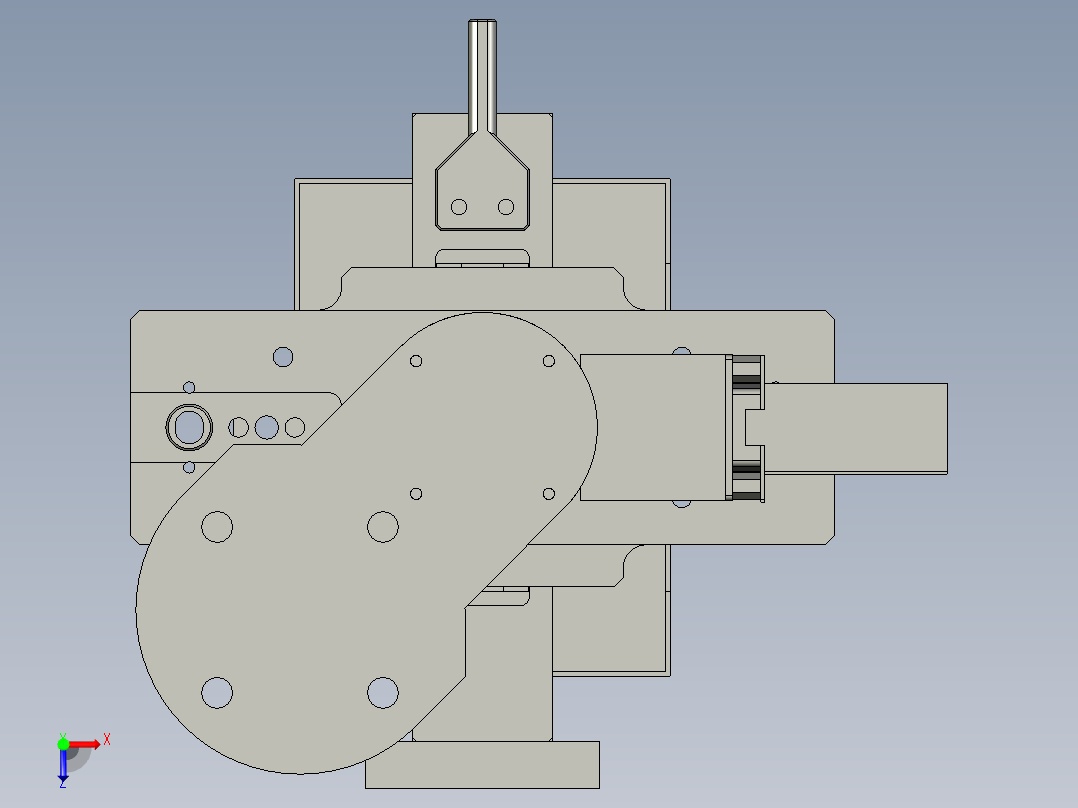 快换夹爪俯视图