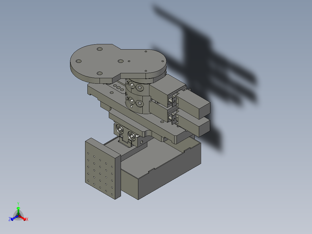 快换夹爪正等轴测图