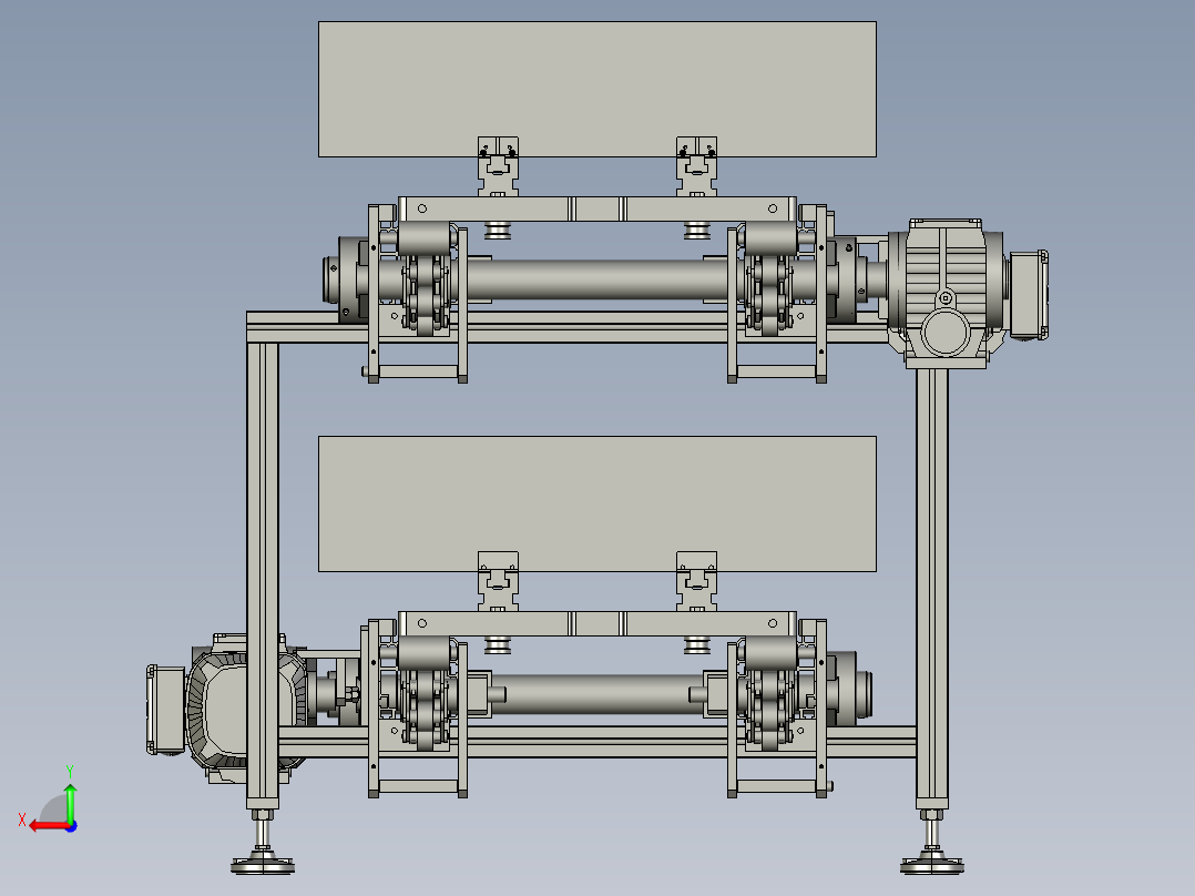 WY21056倍速链输送机后视图