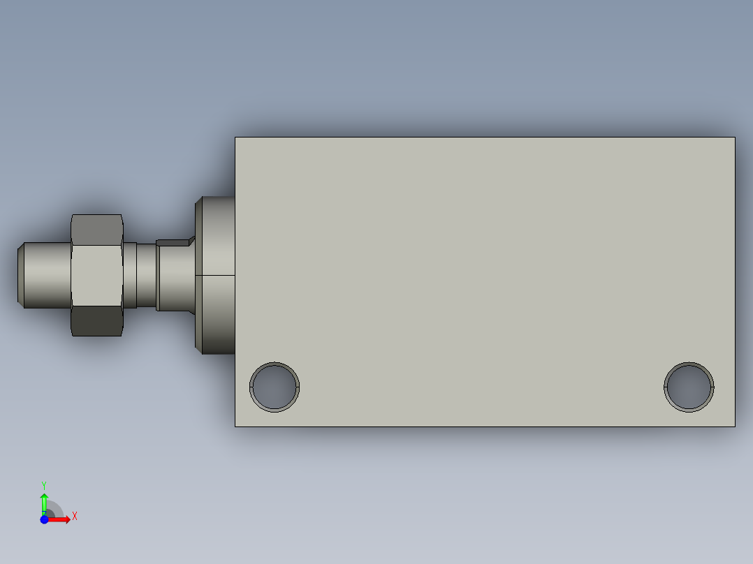 MU10X20SB胶带轮压紧前视图