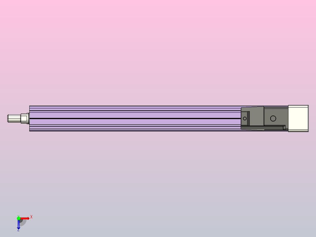 MTC25-350-P#-P-MTC25电缸 100W伺服电机折装俯视图