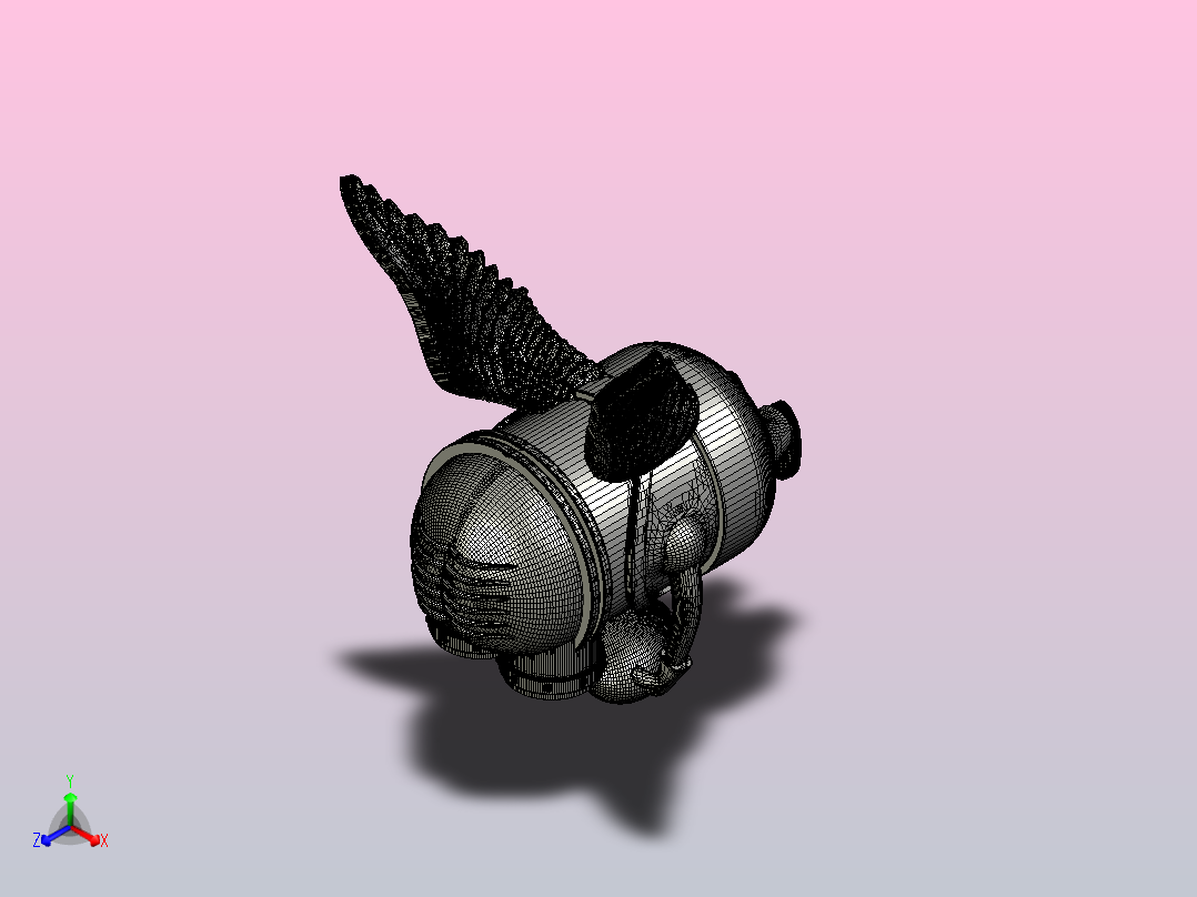 小黄人情人节的祝福正等轴测图