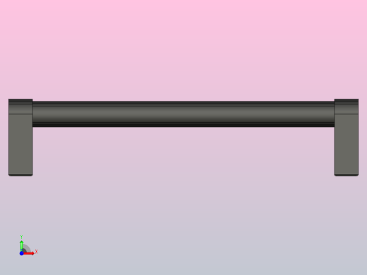 GN 334-36-300椭圆管状手柄拉手把手手柄前视缩略图