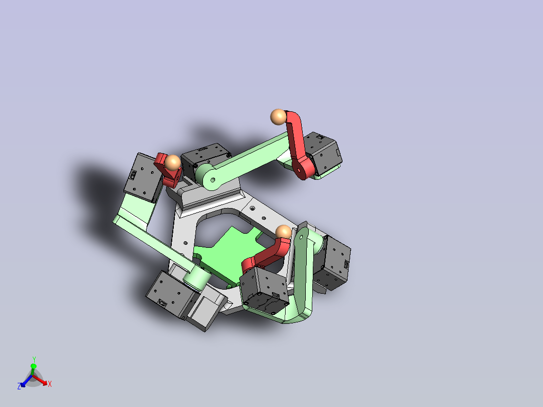 球面并联结构 sw24主视图