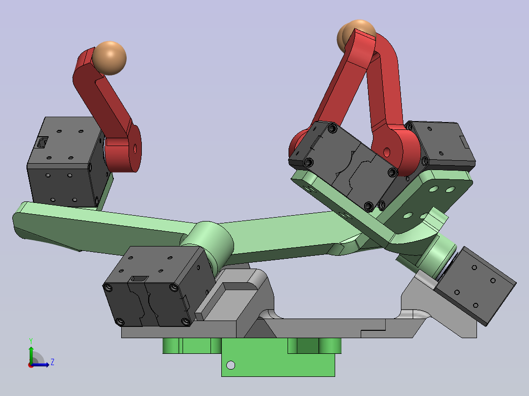 球面并联结构 sw24左视图