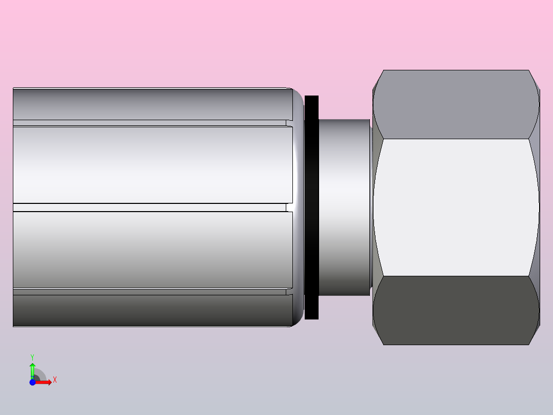 标准液压接头1CA46-15-10前视图