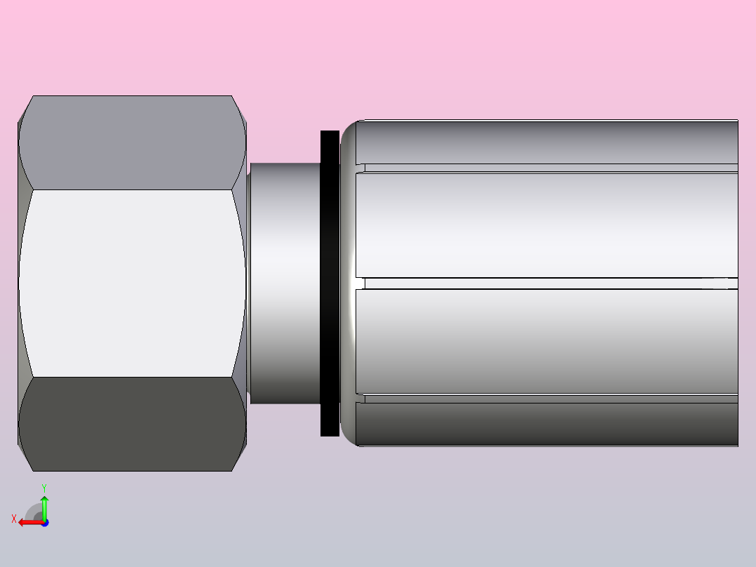 标准液压接头1CA46-15-10后视图