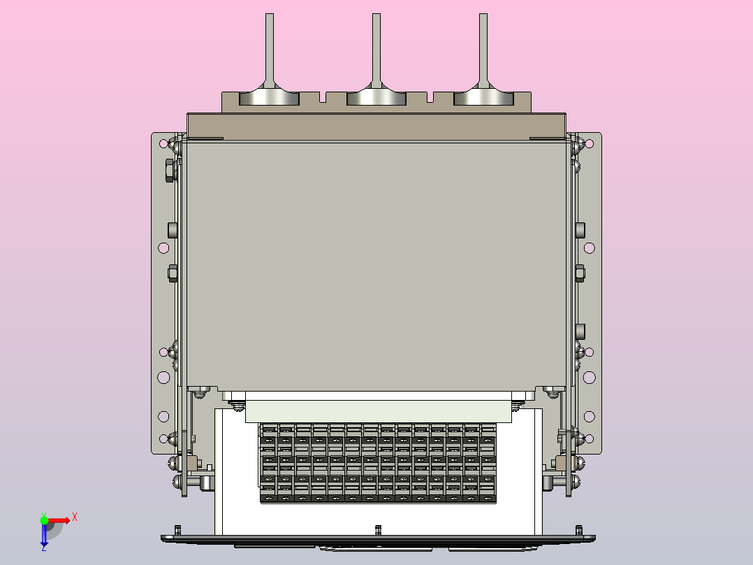 NA8-1600 200A-630A 3P 抽屉式-垂直接线+门框202409俯视图