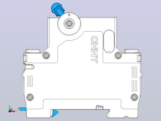 NBDP-63 1P&amp;N小型断路器三维模型202404前视缩略图