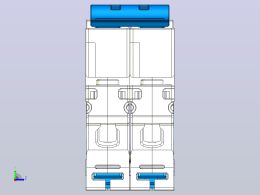 NBDP-63 1P&amp;N小型断路器三维模型202404左视缩略图
