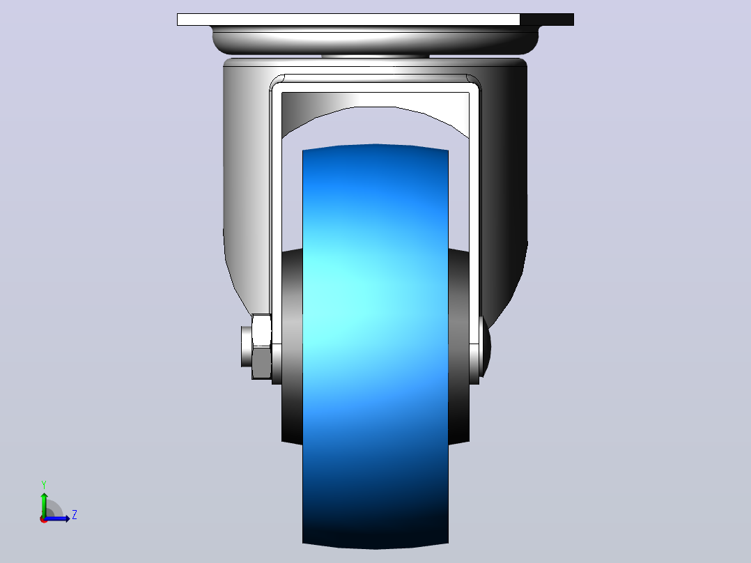 Wheel-5810660433DS-Swede-Wheel脚轮左视图