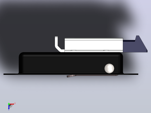 锁06锁扣，门锁俯视缩略图