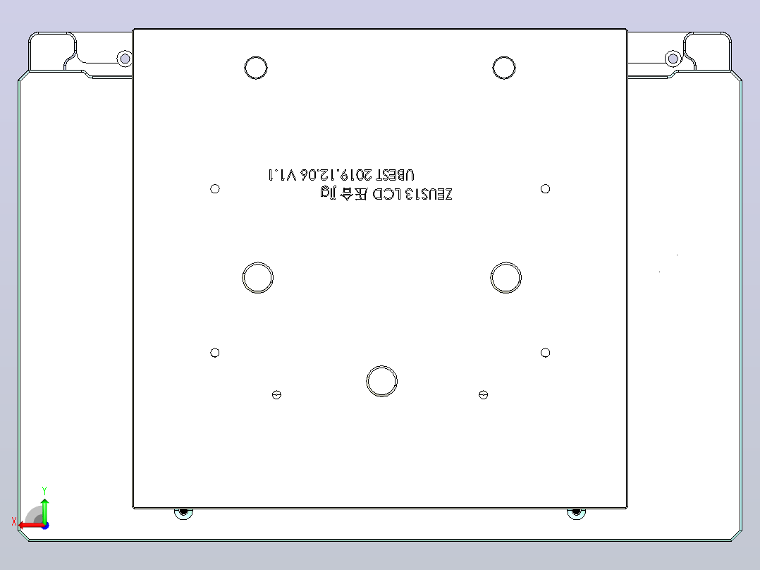 Zeus13 LCD压合治具后视图