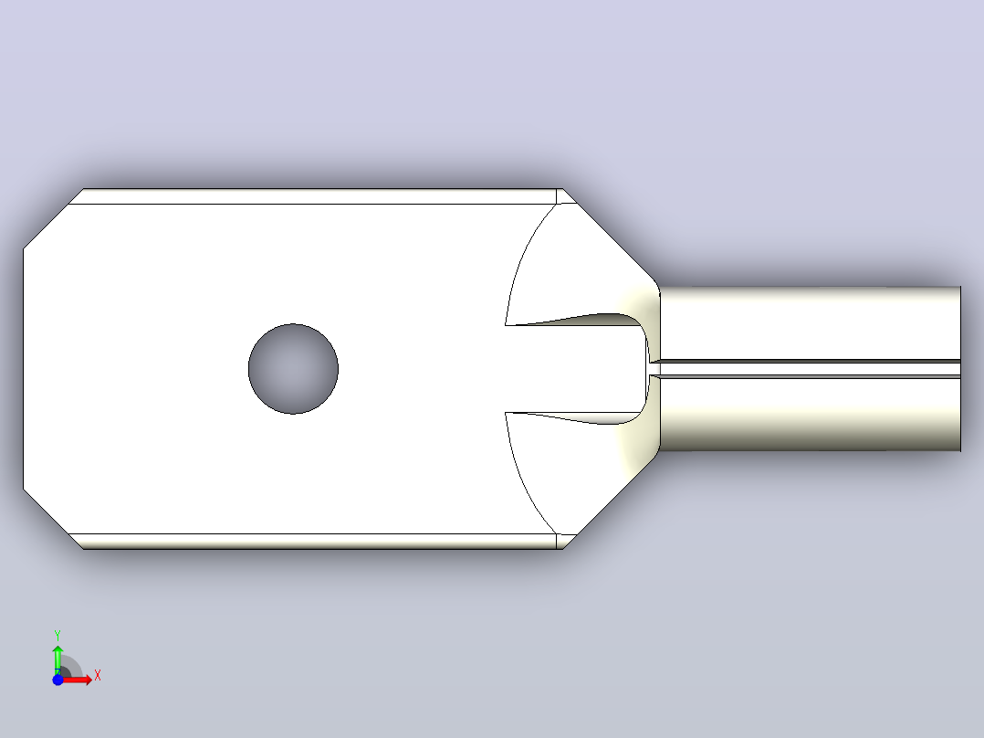 接线端子automotive-crimp-flat-spade-1 1 STP前视图