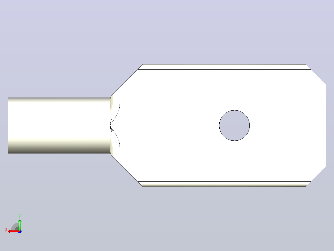 接线端子automotive-crimp-flat-spade-1 1 STP后视图