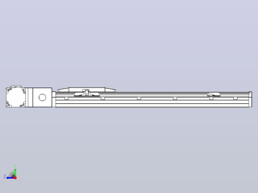 机器人皮带驱动直线轴TPA-GCB-150-P80-L500-QL-M75-N3右视缩略图