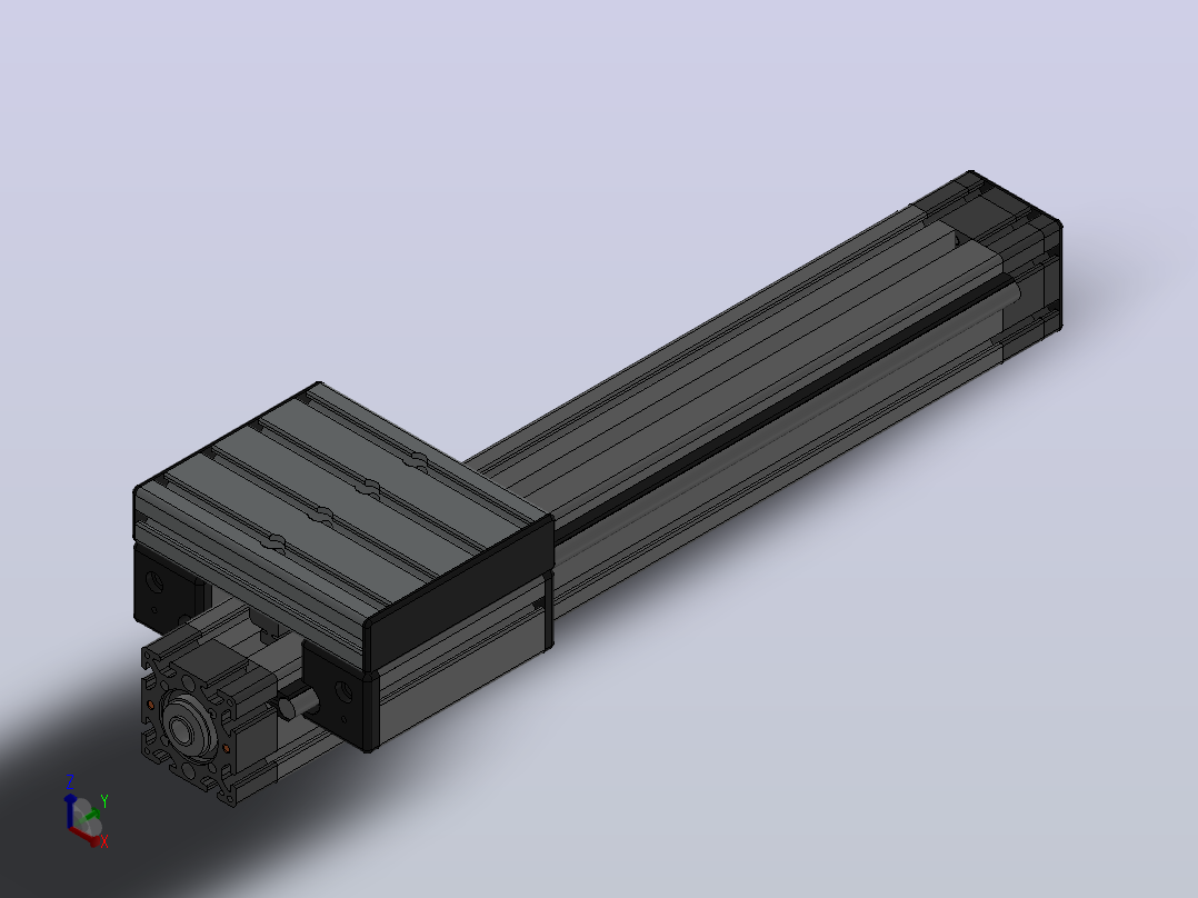 线性装置 LRE 8 D14 80x80 KGT 20x20-300主视图