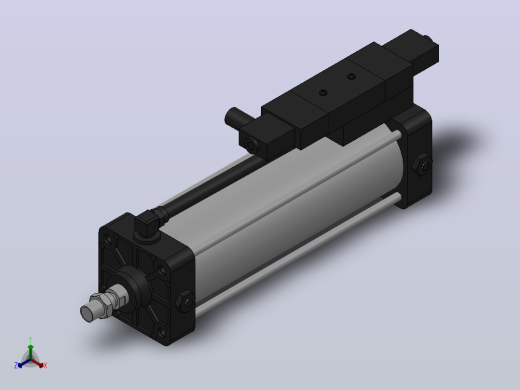 10A-5(V)系列带阀气缸(带阀型自己保持式)[10A-5(V) (Ⅱ) SD 100 B 300 A 5]正等轴测缩略图
