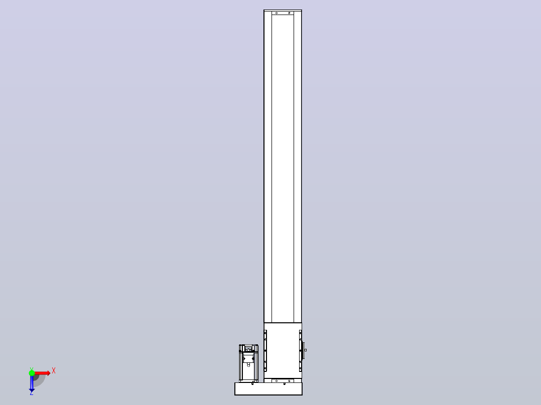 滚珠丝杠直线轴带导轨全封闭TPA-HCR-120D-1610C-L950-ML-C-P40-N3俯视图